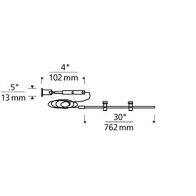 Tech Lighting 700PRTC6S Kable Lite Horizontal Turn