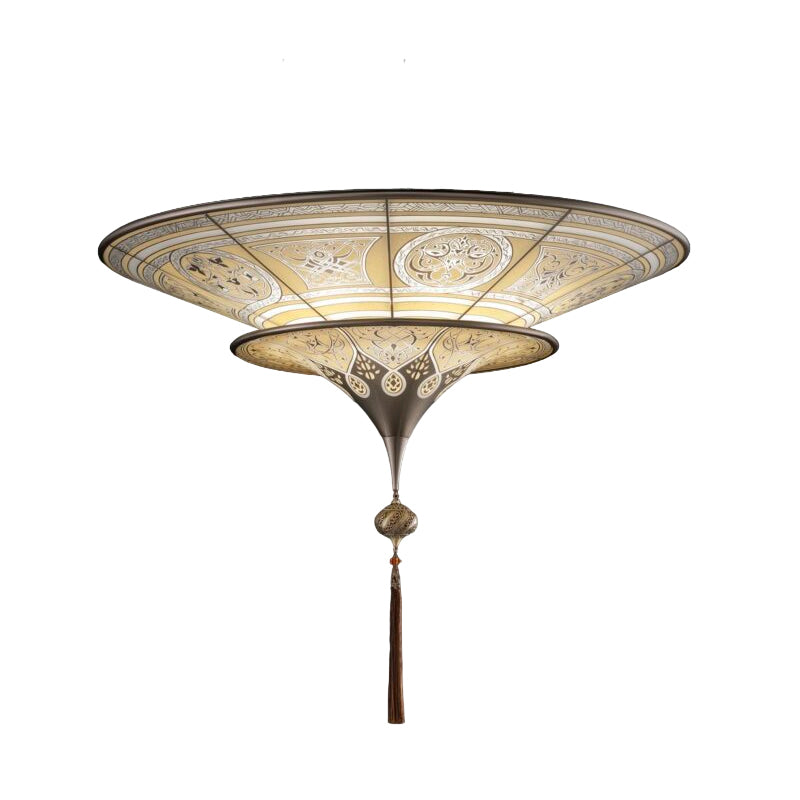 Fortuny G80SH-2 FM Scheherazade 2 Tiers Glass Lamp Flush Mount 29.25"