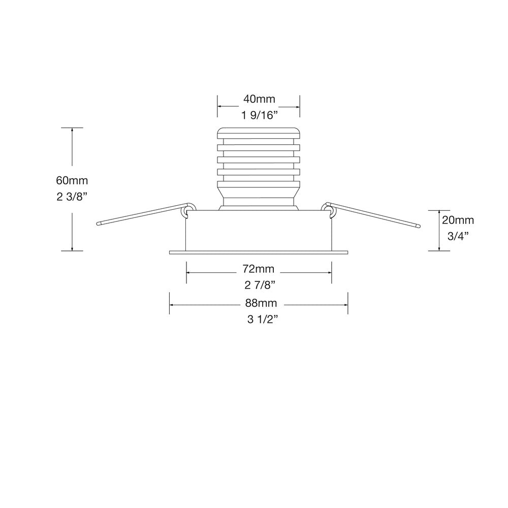 Hunza Tilting Eave Square 6W