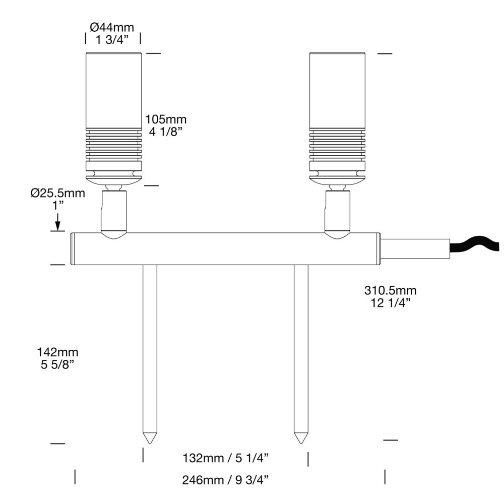 Hunza Euro Twin Bar Light