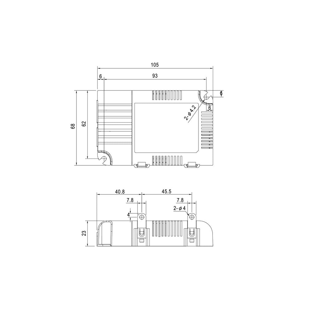 Hunza Meanwell LCM25DA 25W 500-1050mA LED Driver - DALI and Push