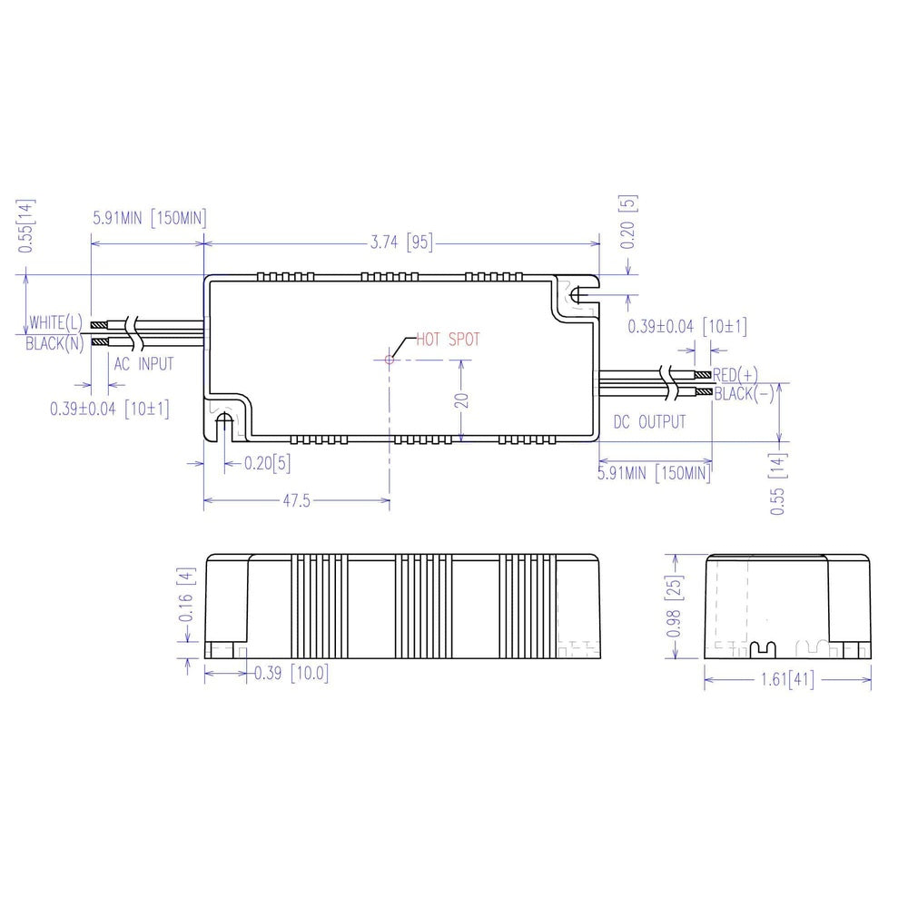 Hunza EPtronics 700mA 20W Constant Current Driver - 0-10V Dimming