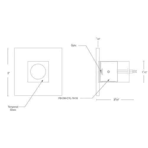 SPJ Lighting SPJ-GDG-30W-SQ LED Recessed Mini Accent Light