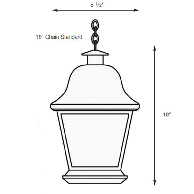 SPJ Lighting SPJ29-04A Pendant Mount Lantern 120V