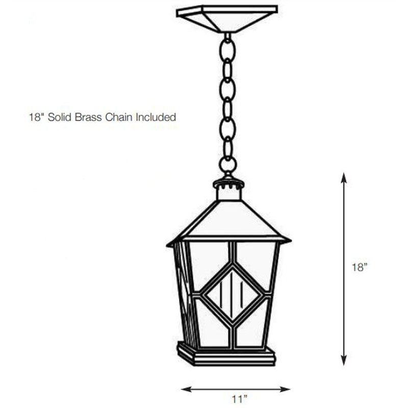 SPJ Lighting SPJ32-03 Pendant Mount Lantern 120V