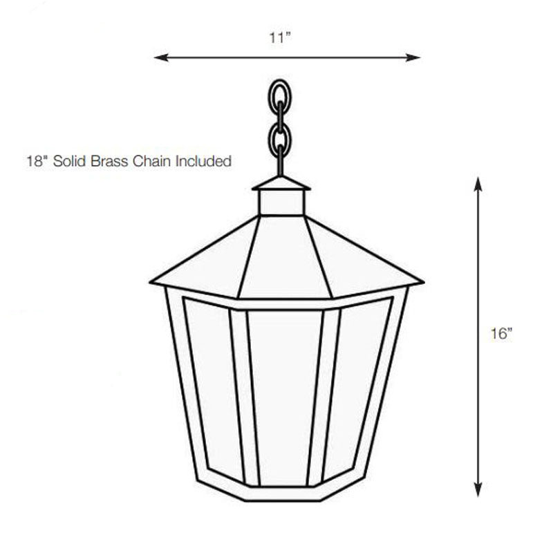 SPJ Lighting SPJ34-04A Pendant Mount Lantern 120V