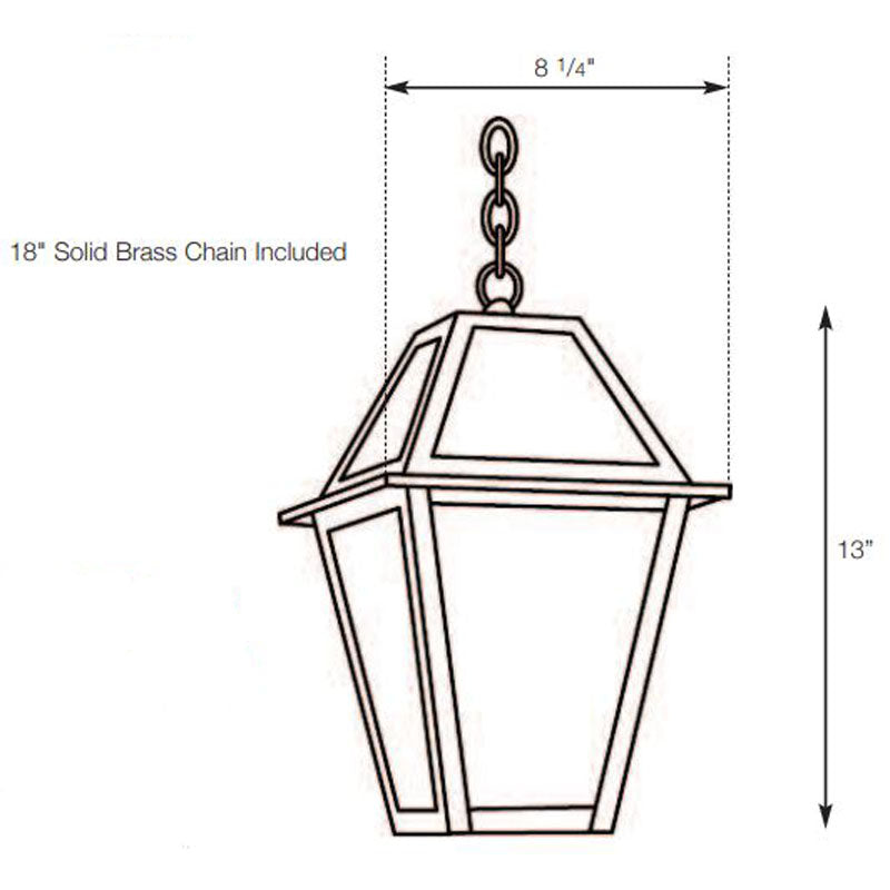 SPJ Lighting SPJ35-03A Pendant Mount Lantern