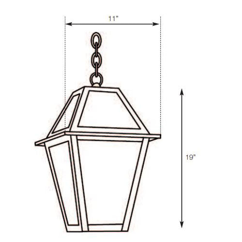 SPJ Lighting SPJ35-03B Pendant Mount Lantern