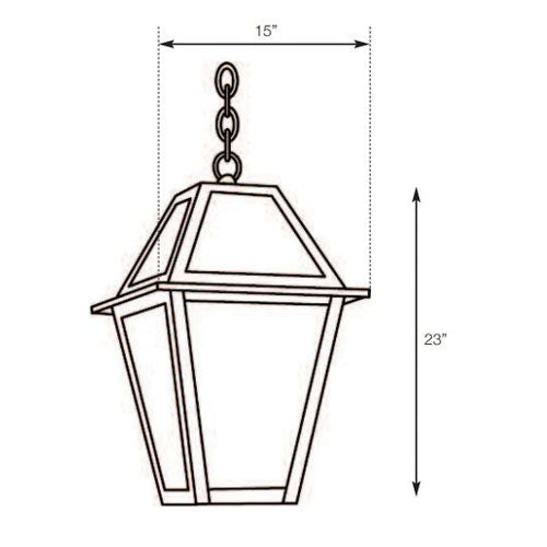 SPJ Lighting SPJ35-03C Pendant Mount Lantern