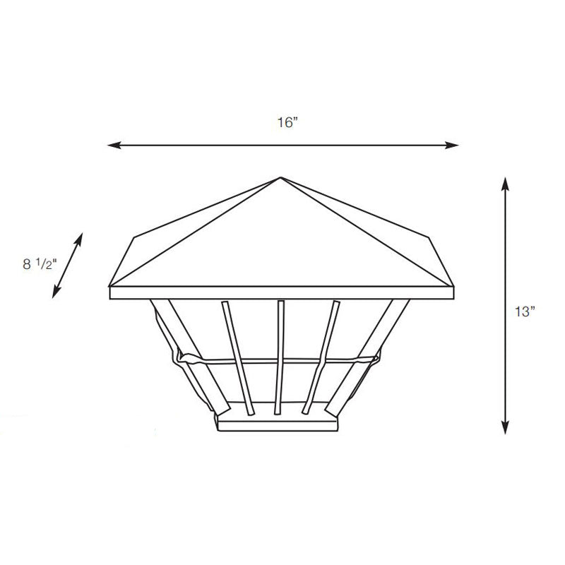 SPJ Lighting SPJ44-05B Wall Mount Lantern 120V