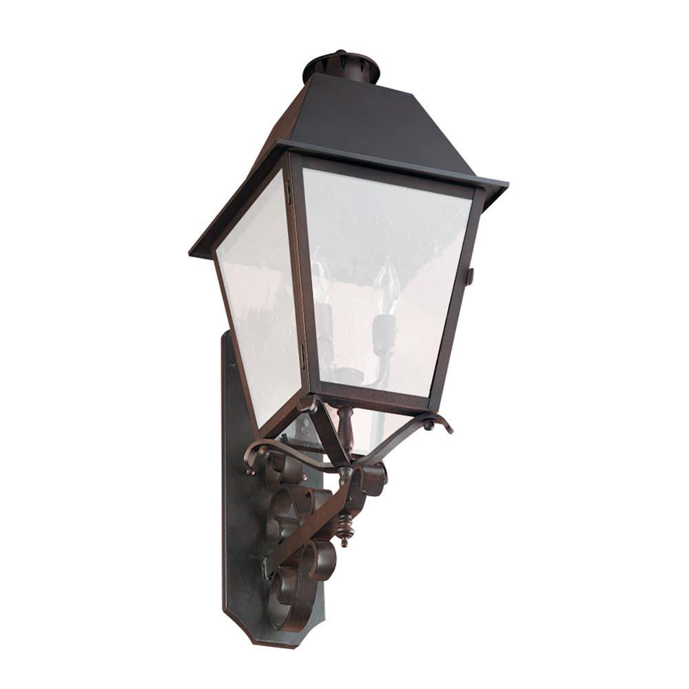 SPJ Lighting SPJ46-05B Heavy Scroll Mount Lantern 120V