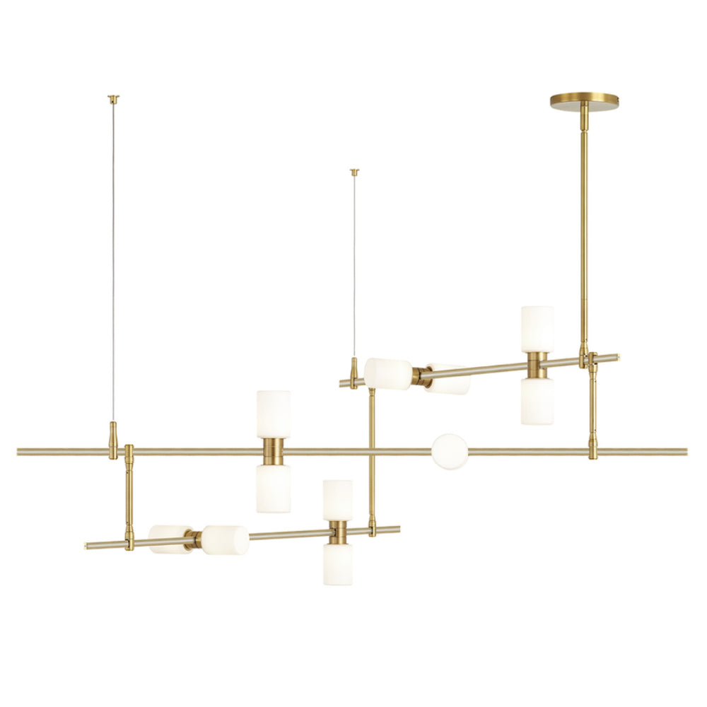 Tech Lighting 700MDCH Modernrail Chandelier 2 By Visual Comfort