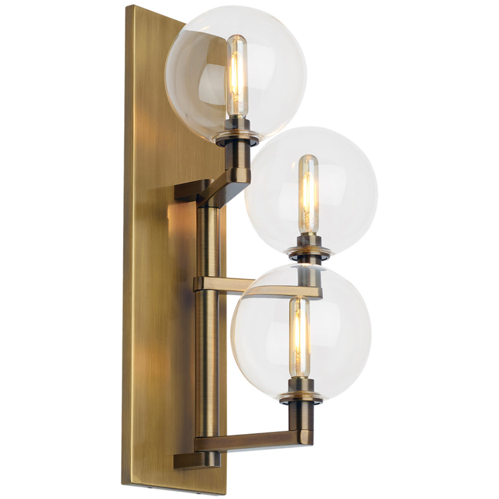 Tech Lighting 700WS Gambit Triple Wall By Visual Comfort