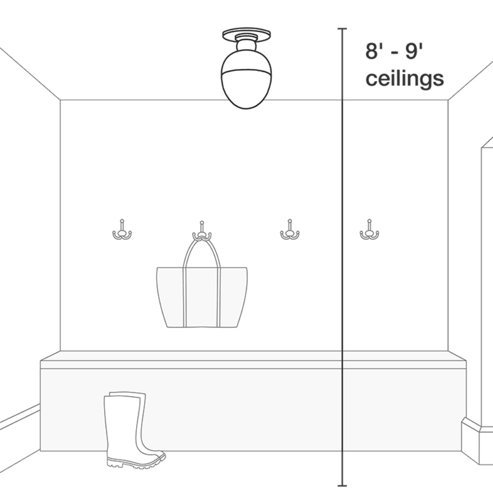 Tech Lighting Ebell Small Flush Mount By Visual Comfort 1