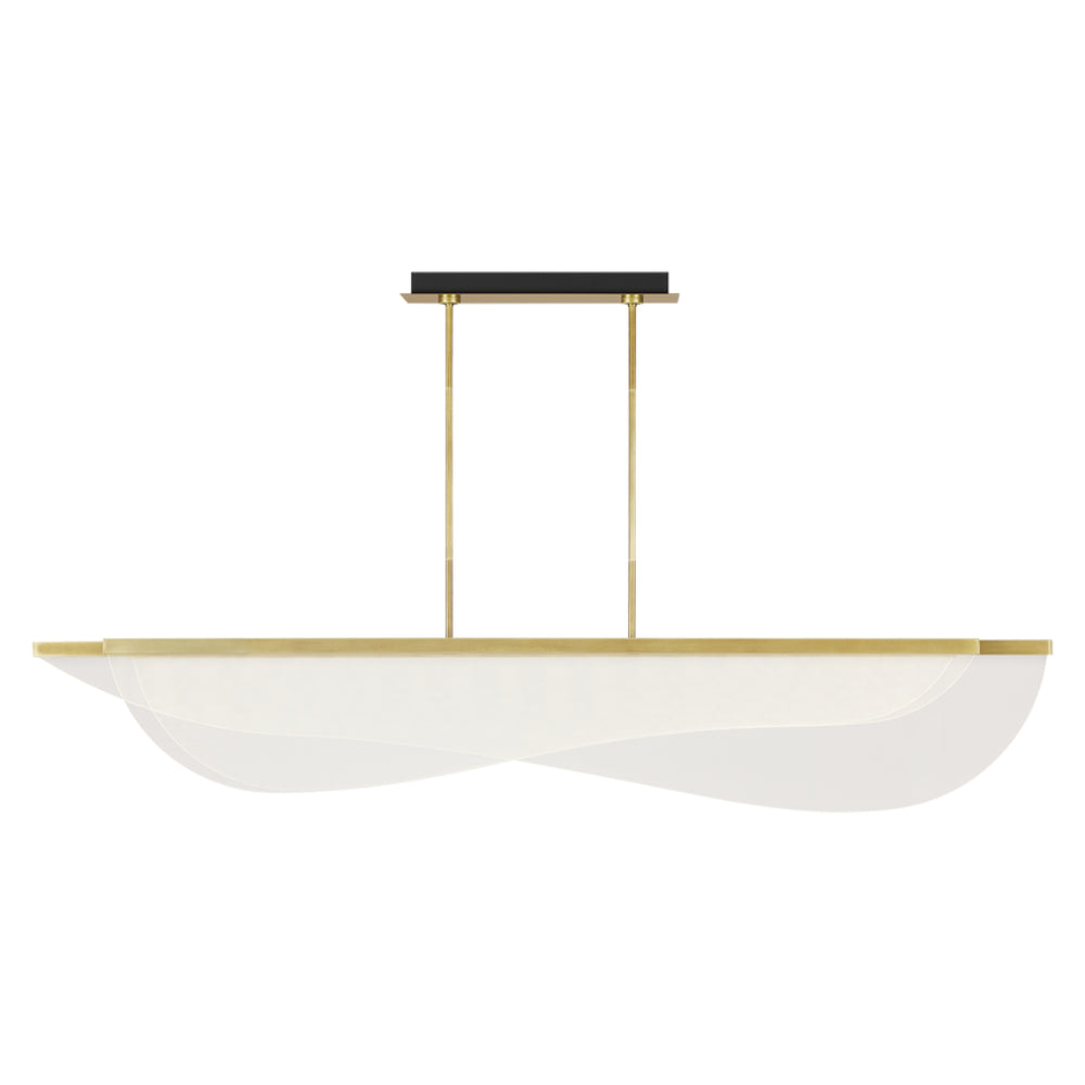 Tech Lighting 700LS Nyra 72 Linear Suspension - Plated Brass By Visual Comfort