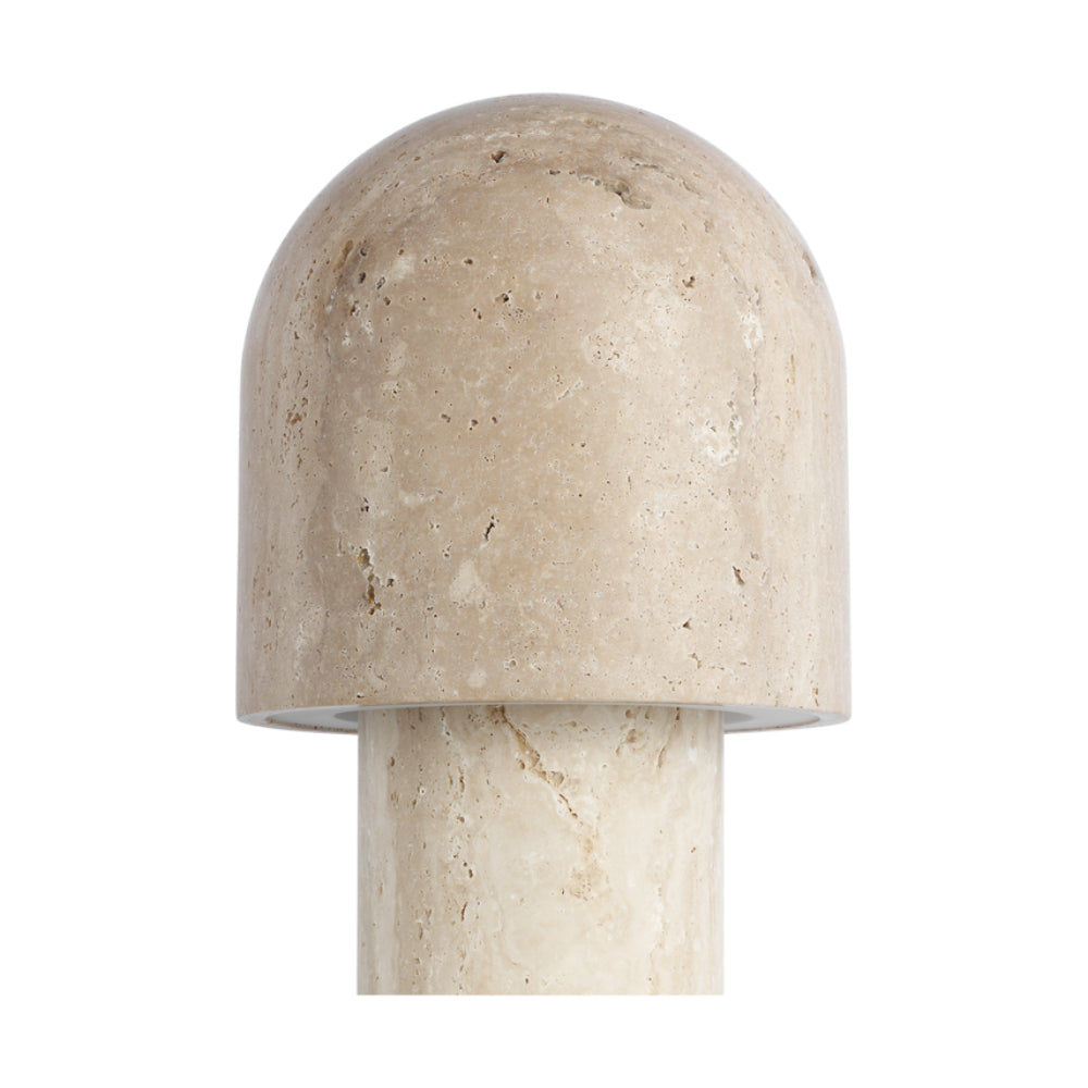 Visual Comfort Kennett Small Travertine Table Lamp 4