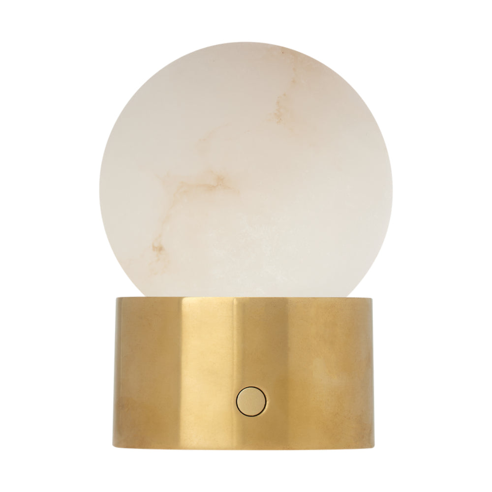 Visual Comfort Mina Alabaster Accent Rechargeable Table Lamp