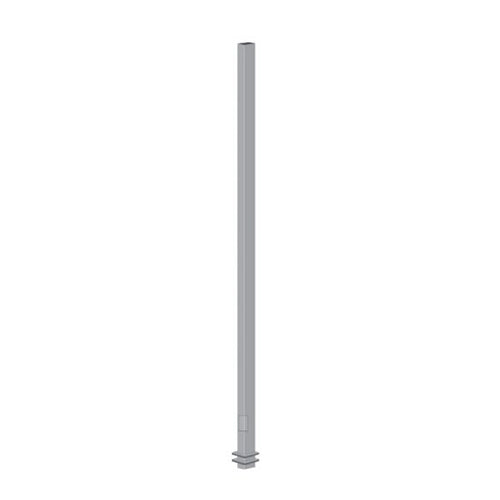 Advantage Environmental Lighting SSSQDB Straight Steel Square Direct Burial Pole - 4" Pole Size, 20" Height, 11 Gauge Construction