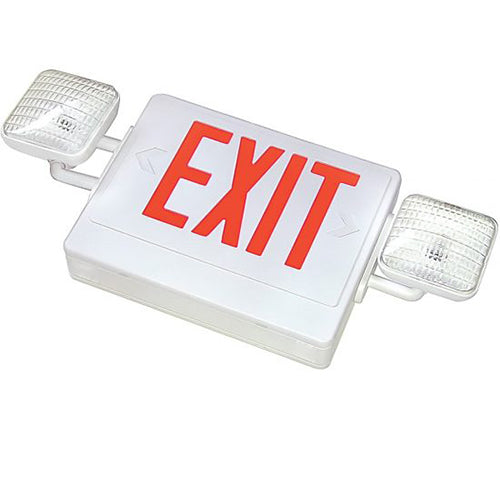 Advantage Environmental Lighting XEM8UBAA - BAA Compliant LED Exit & Incandescent Emergency Combo
