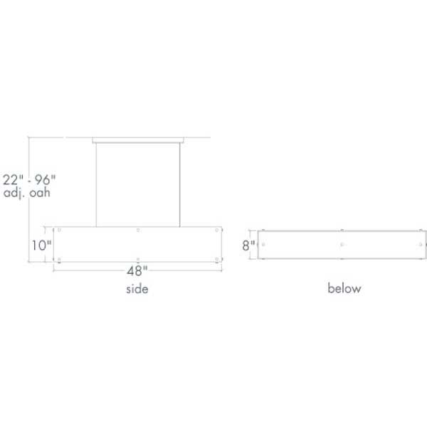 Strata 17373-SFM Indoor/Outdoor Dark Iron Semi Flush Mount Pendant By Ultralights Lighting Additional Image 3