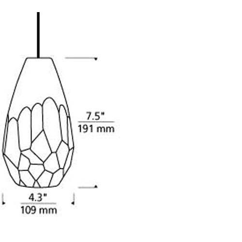 Tech Lighting 700 Briolette Pendant with Freejack System Additional Image 3